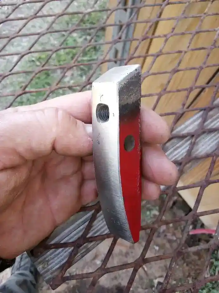 new cleanly machined surface on roller block